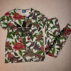 Adidas matching top and leggings
